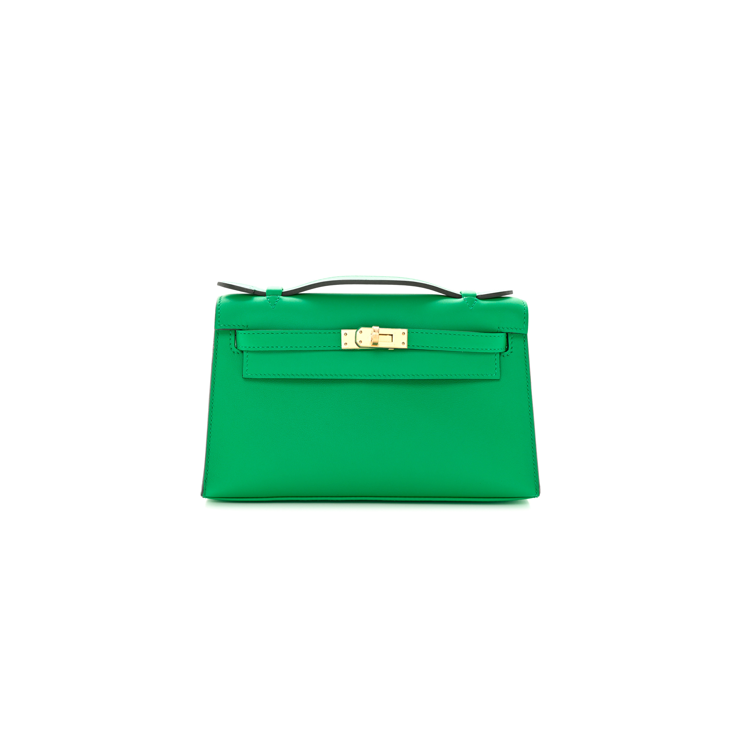 HERMÈS MASTER SWIFT KELLY POCHETTE CLUTCH MENTHE (22*14*7cm) 